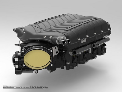 Whipple 3.8L Supercharger Black fits 5.0L Ford at Beefcake Racing